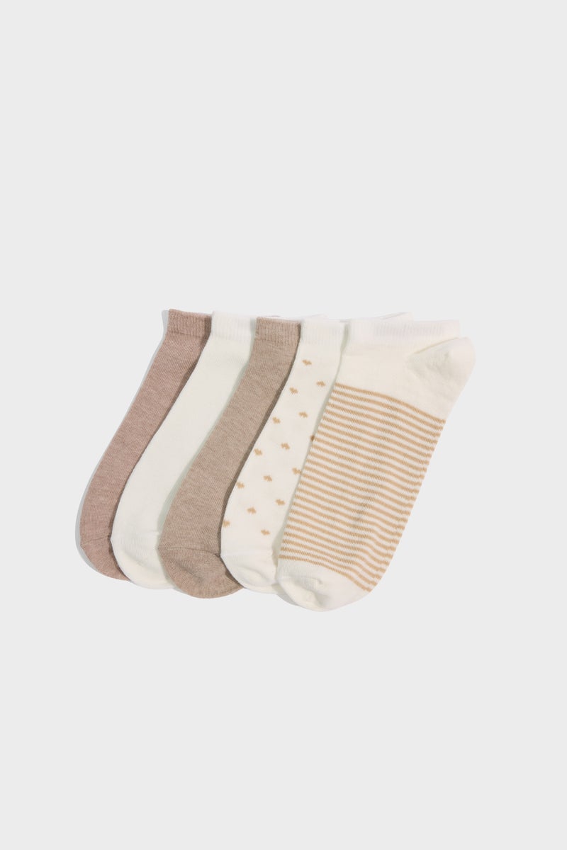 DeFacto Multicolour Woman Woman 5 Piece Short Socks Casual - Image 1